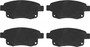 Juego de pastillas de freno TRW GDB1725 122,9mm 53,7mm