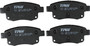 Juego de pastillas de freno TRW GDB1725 122,9mm 53,7mm