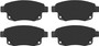 Juego de pastillas de freno TRW GDB1725 122,9mm 53,7mm