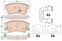 Juego de pastillas de freno TRW GDB1783 142mm 66,7mm