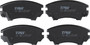 Juego de pastillas de freno TRW GDB1783 142mm 66,7mm