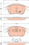 Juego de pastillas de freno TRW GDB1790 155,2mm 18mm