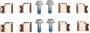Juego de pastillas de freno TRW GDB1841 109,3mm 53,4mm