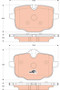 Juego de pastillas de freno TRW GDB1869 116mm 65,6mm