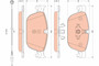 Juego de pastillas de freno TRW GDB1889 180,2mm 75mm