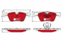 Juego De Pastillas De Freno TRW GDB1919DTE 123mm 46,9mm