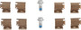 Juego de pastillas de freno TRW GDB1926 136,8mm 59,3mm