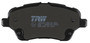 Juego de pastillas de freno TRW GDB1959 131,6mm 60mm