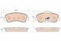 Juego de pastillas de freno TRW GDB1992 133mm 52,5mm
