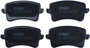 Juego de pastillas de freno TRW GDB2107 116,4mm 58,8mm