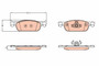 Juego de pastillas de freno TRW GDB2157 155,1mm 49mm