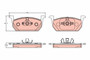 Juego de pastillas de freno TRW GDB2159 146mm 61,7mm