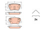 Juego de pastillas de freno TRW GDB2277 98,9mm 48,6mm