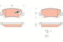 Juego de pastillas de freno TRW GDB3289 95,7mm 38mm