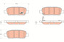 Juego de pastillas de freno TRW GDB3294 38,2mm 105,5mm