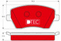 Juego de pastillas de freno TRW GDB3332DTE 116,4mm 52,5mm