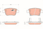 Juego de pastillas de freno TRW GDB3337 46,1mm 102mm