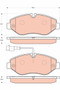 Juego de pastillas de freno TRW GDB3439 163,1mm 20,8mm