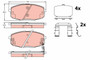 Juego de pastillas de freno TRW GDB3450 130mm 58mm