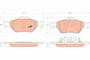 Juego de pastillas de freno TRW GDB3457 17,5mm 150,4mm