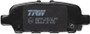 Juego de pastillas de freno TRW GDB3508 105,5mm 39mm