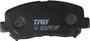 Juego de pastillas de freno TRW GDB3562 142mm 61,2mm