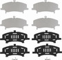 Juego de pastillas de freno TRW GDB3562 142mm 61,2mm