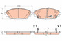 Juego de pastillas de freno TRW GDB3592 141,8mm 55,8mm