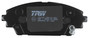 Juego de pastillas de freno TRW GDB3592 141,8mm 55,8mm