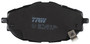 Juego de pastillas de freno TRW GDB3598 134,2mm 57,1mm