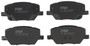 Juego de pastillas de freno TRW GDB3629 140,8mm 65,4mm