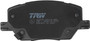 Juego de pastillas de freno TRW GDB3629 140,8mm 65,4mm