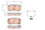 Juego de pastillas de freno TRW GDB3636 93,1mm 37,7mm