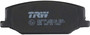 Juego de pastillas de freno TRW GDB383 41,5mm 110,5mm