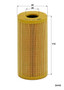 Filtro de aceite MANN-FILTER HU 618/1 y 113mm 24mm