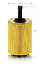 Filtro de aceite MANN-FILTER HU 719/7 x 141mm 33mm