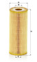 Filtro de aceite MANN-FILTER HU 726/2 x 153mm 25mm