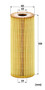 Filtro de aceite MANN-FILTER HU 727/1 x 159mm 23mm