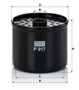 Filtro combustible MANN-FILTER P 917 x 72mm 19mm