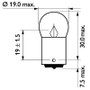 Bombilla, luz de posición lateral PHILIPS 13821CP 24V 5W