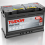 Batería Tudor TA1000 en vista frontal elevada
