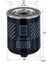 Cartucho del secador de aire, sistema de aire comprimido MANN-FILTER TB 1374/3 x 178mm 136mm