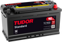 Batería Tudor TC900 vista frontal en perspectiva