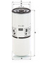 Filtro de aceite MANN-FILTER W 11 025 261mm 108mm