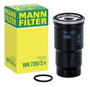 Filtro combustible MANN-FILTER WK 720/2 x 123mm 65mm