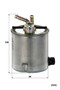 Filtro combustible MANN-FILTER WK 9067 138mm 94mm