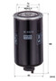 Filtro combustible MANN-FILTER WK 950/19 195mm 93mm
