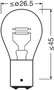 Lámpara, luces diurnas/de posición ams-OSRAM 7528ULT-2BL 12V 21/5W