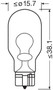 Bombilla, luces diurnas ams-OSRAM 921-2BL 12V 16W