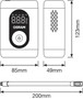 Probador, cargador aire neumáticos ams-OSRAM OTIR1600ESN 85mm 49mm